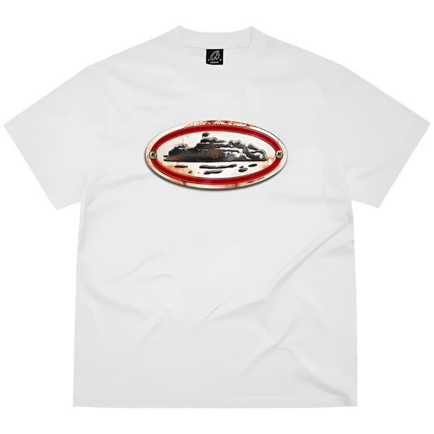 Sattars World Corteiz Rusty Alcatarz Tee White