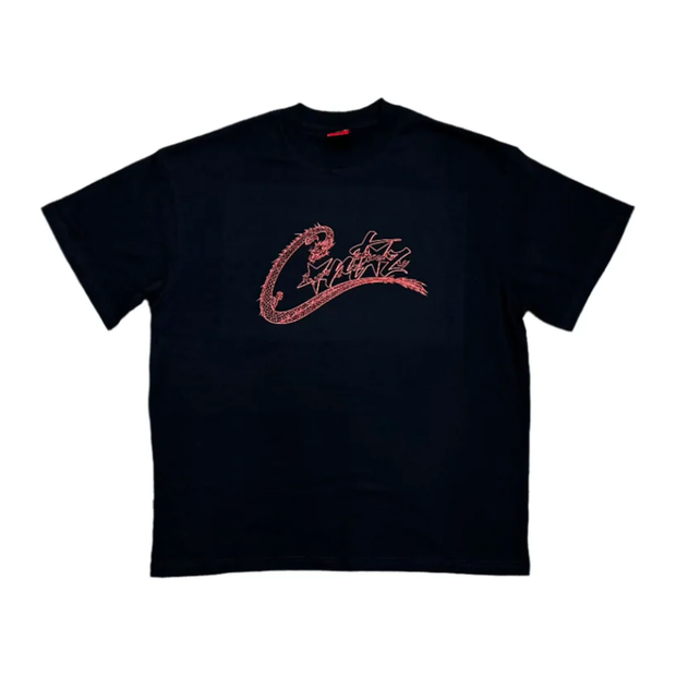 Sattars World Corteiz Dragon Allstarz Tee Black