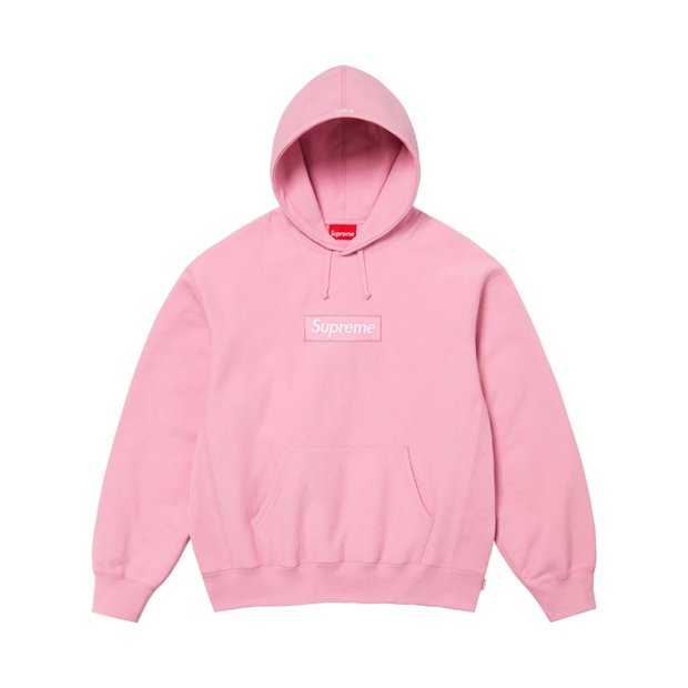 Sattars World Supreme Box Logo Hooded Sweatshirt Sweatshirt (FW24) Pink