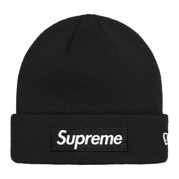 Sattars World Supreme New Era Box Logo Beanie (FW24) Black