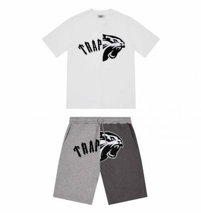 Sattars World Trapstar London Arch  Shorts Set – White