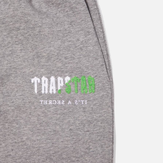 Sattars World Trapstar Chenille   Hooded Tracksuit - Grey / Green