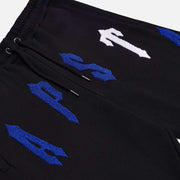 Sattars World Trapstar Irongate Arch Chenille 2.0 Hooded Tracksuit - Black / Blue / White