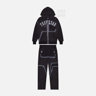 Sattars World Trapstar Irongate Rivet 2.0 Tracksuit - Black / White