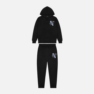 Sattars World Trapstar TSL  Hooded Tracksuit - Black Ice Edition