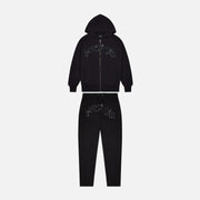 Sattars World Trapstar Wildcard Hooded Tracksuit - Black Edition