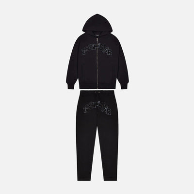 Sattars World Trapstar Wildcard Hooded Tracksuit - Black Edition