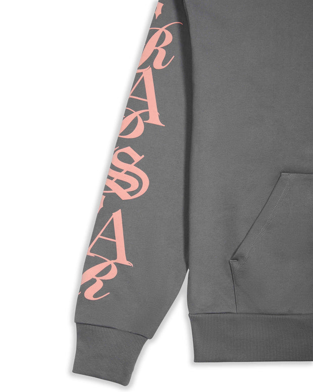 Sattars World Script Hoodie 2.0 - Grey/Pink