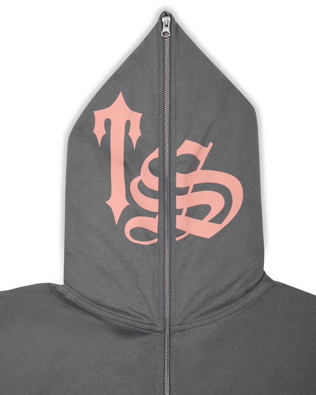 Sattars World Script Hoodie 2.0 - Grey/Pink