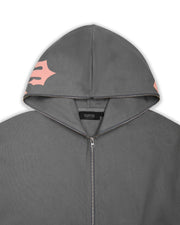 Sattars World Script Hoodie 2.0 - Grey/Pink