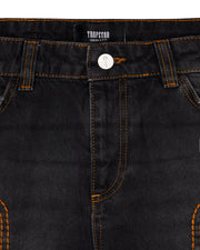 Sattars World Irongate T Panel Denim Jeans - Washed Black