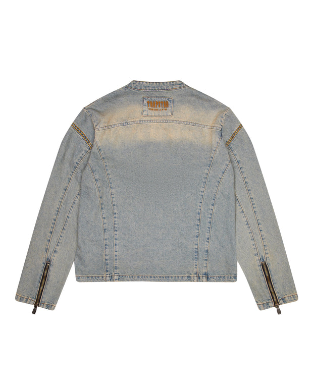 Sattars World Irongate Denim Motocross Jacket - Sandy Blue