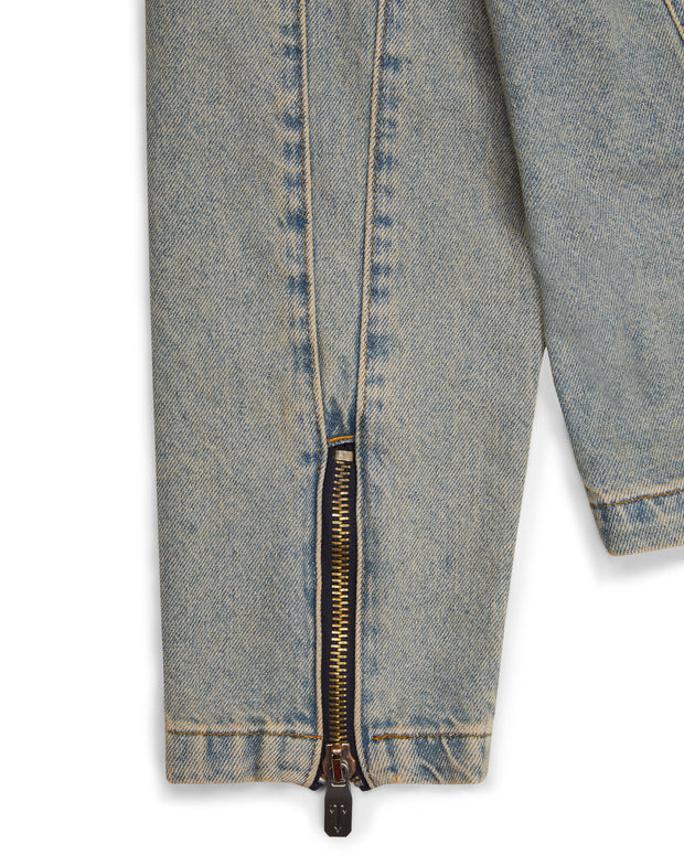 Sattars World Irongate Denim Motocross Jacket - Sandy Blue