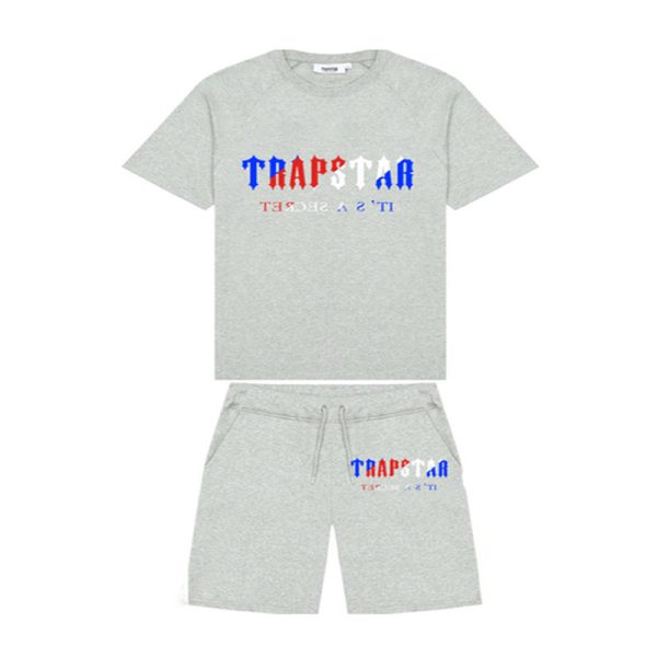 Sattars World Trapstar Chenille  Gray Short Set