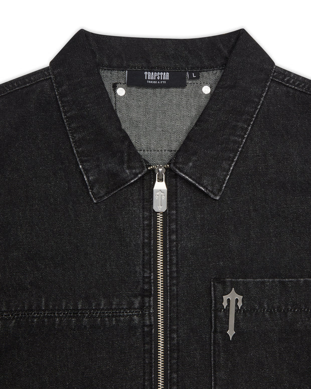 Sattars World Deconstruct Rivet Shirt - Black