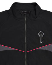 Sattars World Irongate Shell Tracksuit - Black/Pink