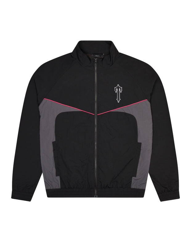 Sattars World Irongate Shell Tracksuit - Black/Pink