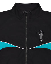 Sattars World Irongate Shell Tracksuit - Black/Teal