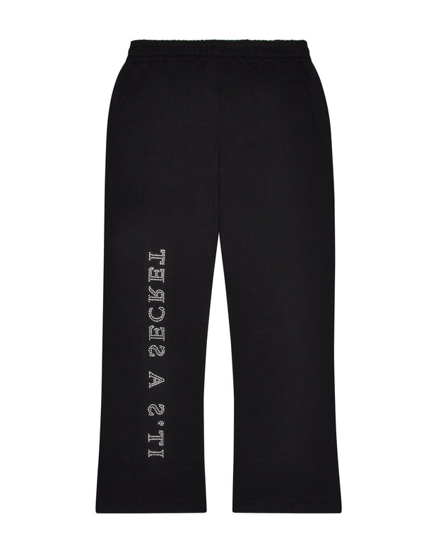 Sattars World Decoded Skull Diamante Jogger - Black