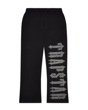 Sattars World Decoded Skull Diamante Jogger - Black