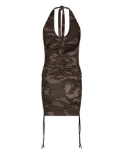 Sattars World Irongate T Womens Dress - Brown Camo