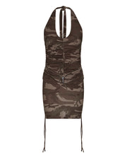 Sattars World Irongate T Womens Dress - Brown Camo