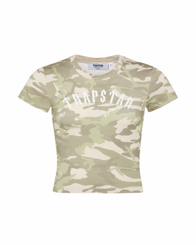 Sattars World Womens Irongate Baby Tee - Desert Camo