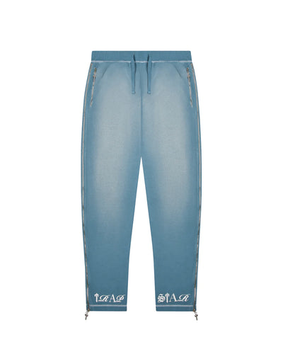 Sattars World Script Jogger - Light Denim Wash