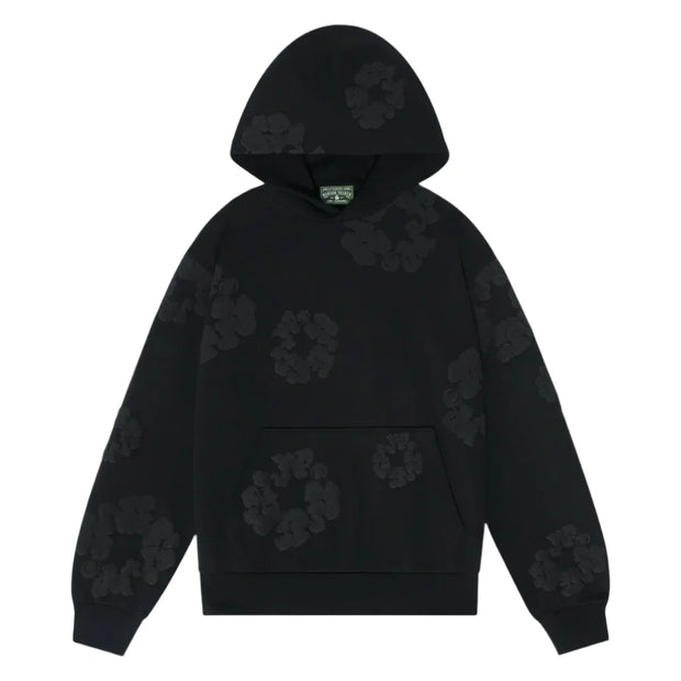 Sattars World Denim Tears Cotton Wreath Hoodie Black Monochrome