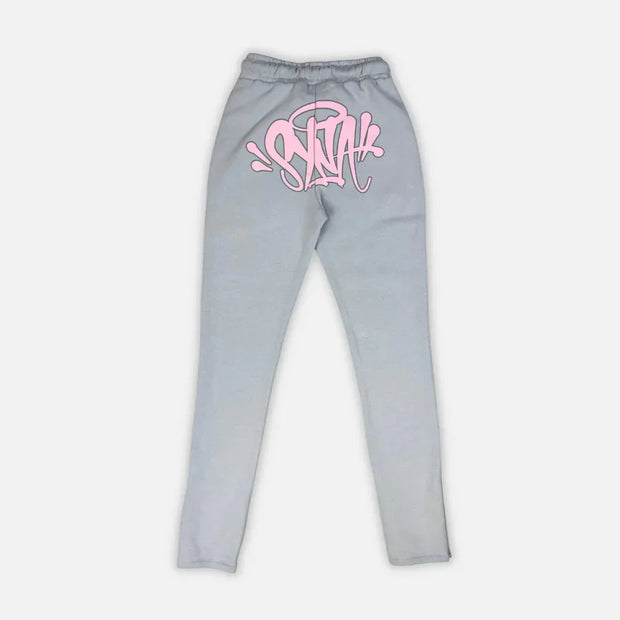 Sattars World Syna World Logo Tracksuit - Grey / Pink