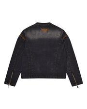 Sattars World Irongate T Panel Denim Jacket - Washed Black